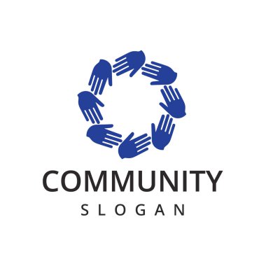 Çember el sembolü kullanan topluluk logosu