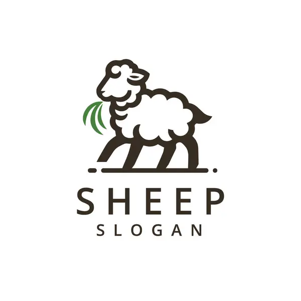 stock vector Sheep Logo Design Template, Sheep Farm Company Symbol