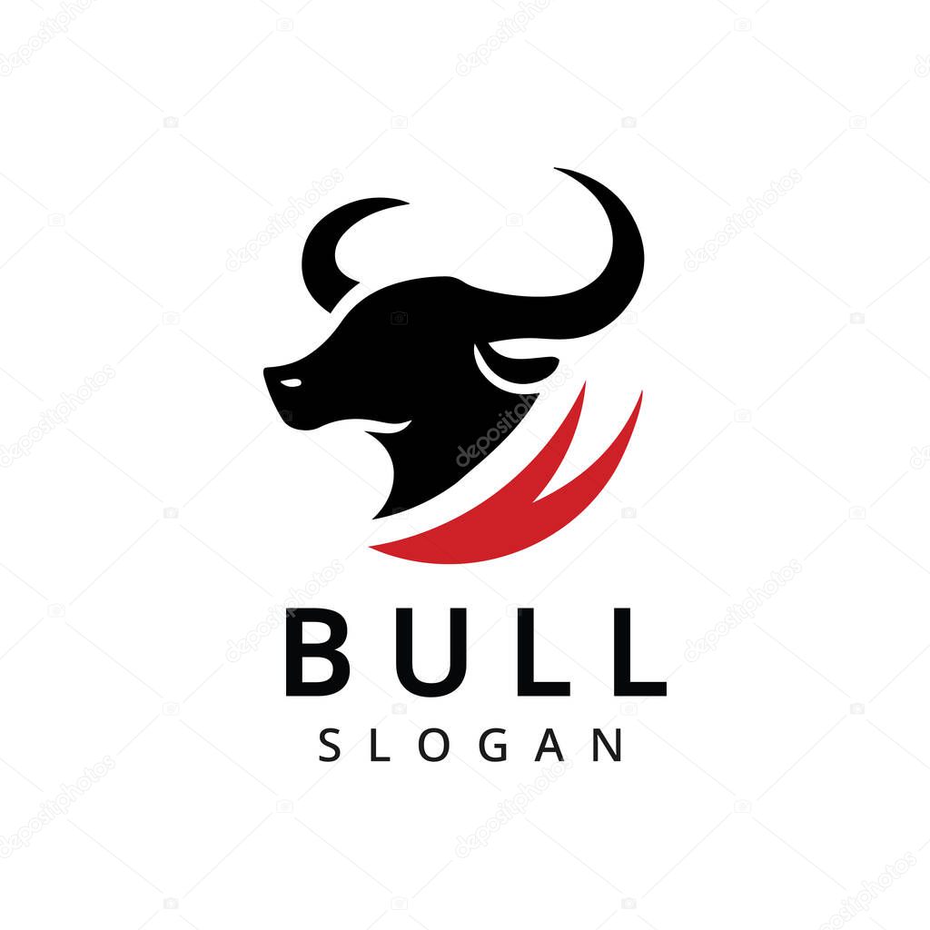 Bull logo. Brave and Powerfull Symbol