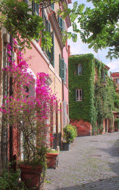 Roma 'daki Trastevere Sokağı.
