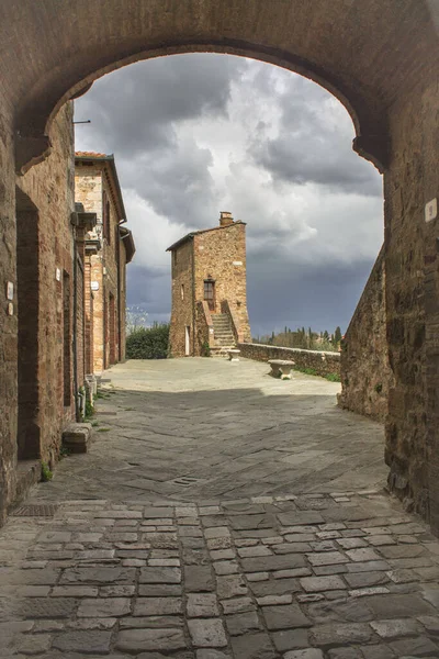 Den Italienska Byn San Quirico Orcia — Stockfoto