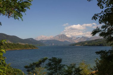 Lake of Campotosto In Abruzzo clipart