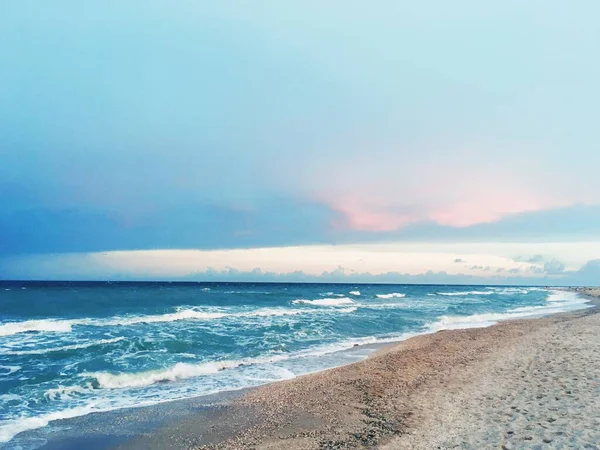 Nublado Amanecer Playa —  Fotos de Stock
