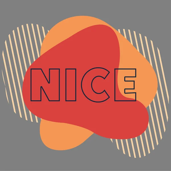 Slogan Tipografia Nizza Slogan Sfondo Moderno Web — Vettoriale Stock
