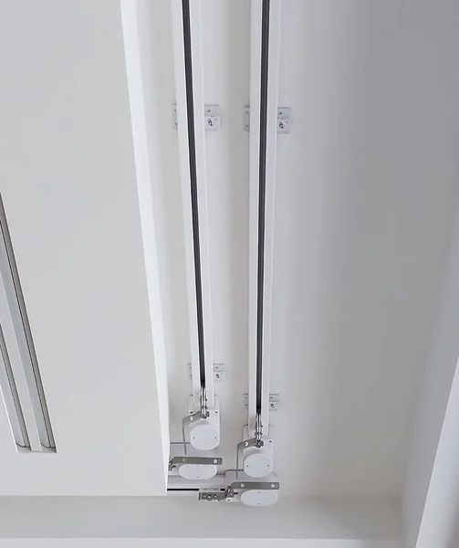 Automatic Curtain Rods Ceiling Bottom View —  Fotos de Stock