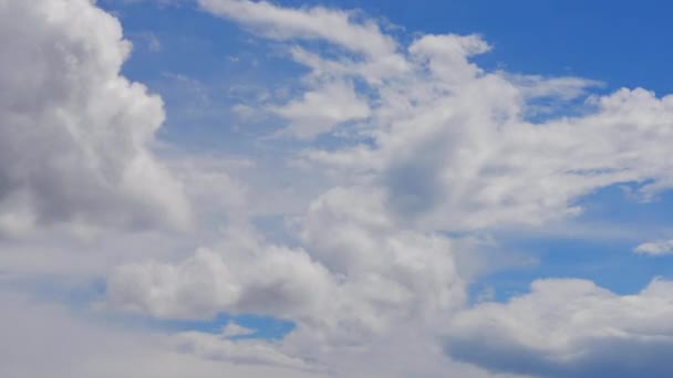 Хмарне Небо Таймлапс Дощові Хмари Рухаються Швидкими Природними Середовищами — стокове відео