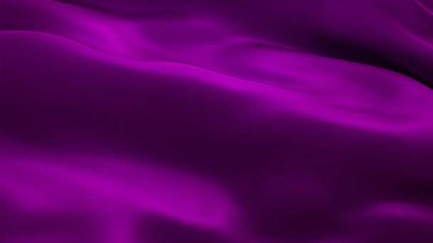 Оксамитовий Фіолетовий Фоновий Прапор Відео Махає Вітрі Реалістичний Королівський Фон — стокове відео