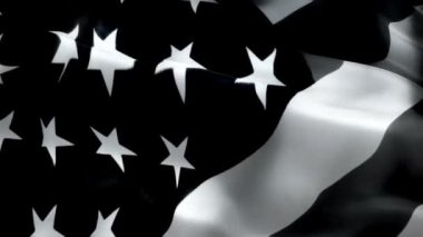 Siyah arkaplanda Amerikan bayrağı