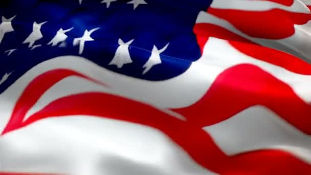 象征着与美国和平旗帜的和谐 团结的明确表达 用美国国旗和杆子从英美旗舰店升起你的展示 拥抱爱国主义与品质 — 图库视频影像