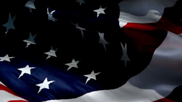 Verhoog Ruimte Met Een Amerikaanse Vlag Voor Flagpole Perfecte Patriottische — Stockvideo