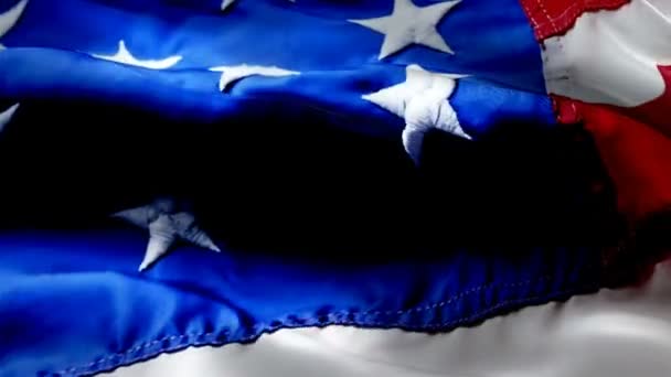 Stars American Flag Illuminating Beauty National Symbolism Dalam Bahasa Inggris — Stok Video