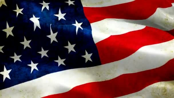Flag States America Capturing Rich Tapestry Nation Dalam Bahasa Inggris — Stok Video