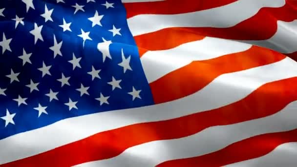 American Wartime Flag Symbol Valor Patriotism Inglês Mostre Bandeira País — Vídeo de Stock