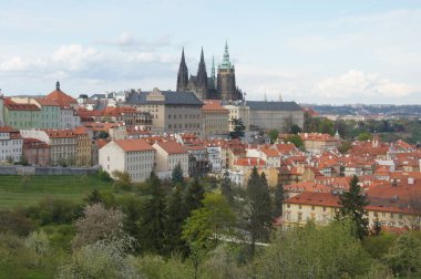 Çek Cumhuriyeti 'nin Vltava Nehri' ne bakan bir tepenin üzerindeki geniş bir bina kompleksi olan Prag Kalesi, Çek cumhurbaşkanlarına ev sahipliği yapıyor ve tarihe gömülmüş durumda. Çek vatandaşının bir sembolü