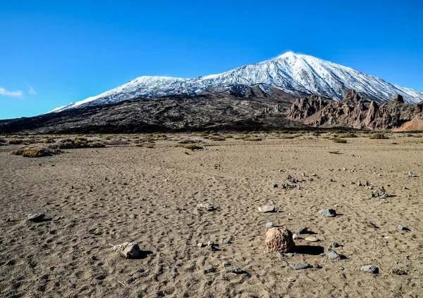 Ökenlandskap Volcan Teide National Park Teneriffa Kanarieöarna Spanien — Stockfoto