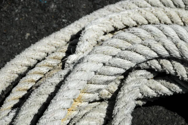 Naval Rope Een Pier Canarische Eilanden Spanje — Stockfoto
