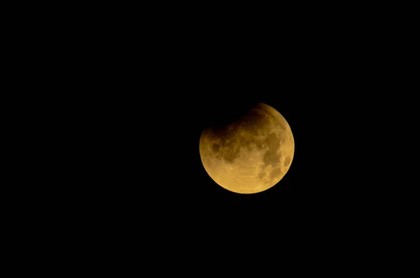 Eclissi Lunare Primo Piano Che Mostra Dettagli Della Superficie Lunare — Foto Stock