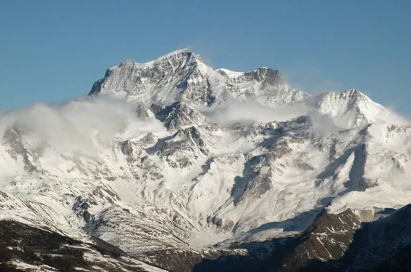 stock image mountains with snow in winter in Italy