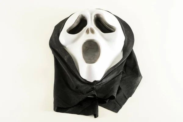 Close Screaming Carnival Mask Object White Background Royalty Free Stock Images