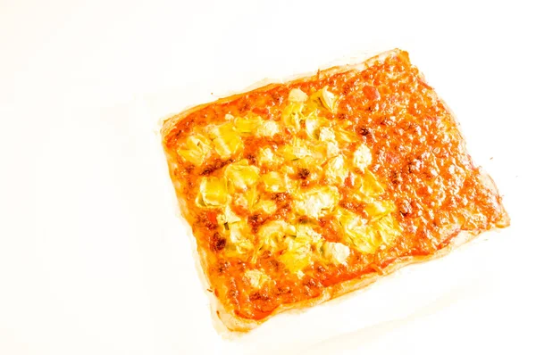 Talyan Pizzasının Fotoğrafı Lezzetli Yemekler — Stok fotoğraf