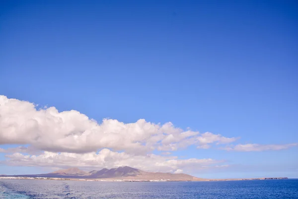 Spaans Uitzicht Landschap Lanzarote Tropische Vulkaan Canarische Eilanden Spanje — Stockfoto