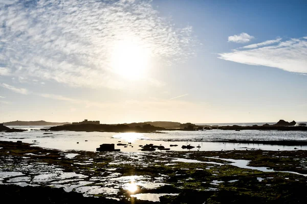 Deniz Üzerinde Gün Batımı Güzel Dijital Fotoğraf — Stok fotoğraf