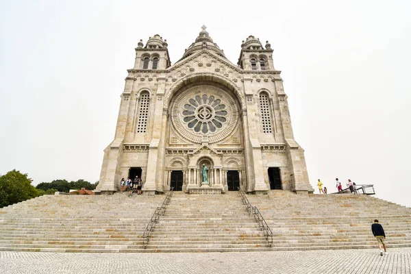 Dettaglio Dell Edificio Monumentale Del Santuario Della Chiesa Sulla Cima — Foto Stock