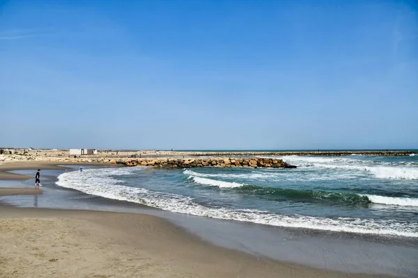 Pláž Moře Fotografie Jako Pozadí Digitální Obrázek — Stock fotografie