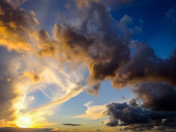 Закат Тропических Вулканических Канарских Островах — стоковое фото