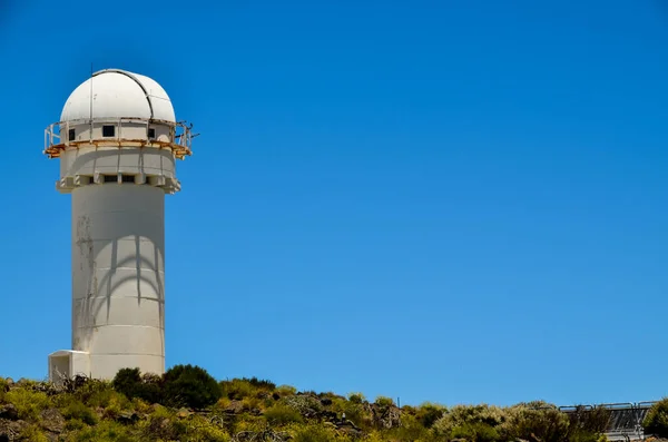 Spanyolországi Tenerifében Található Teide Csillagászati Obszervatórium Teleszkópjai — Stock Fotó