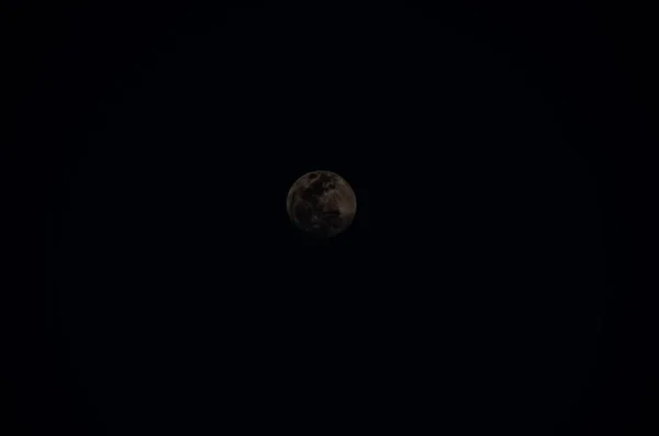 Moon Close Showing Details Lunar Surface — стоковое фото