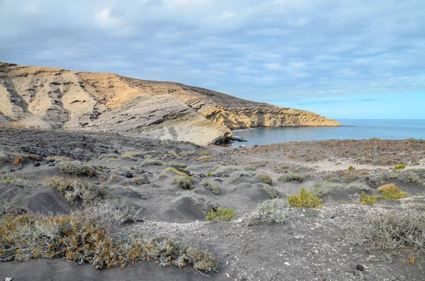 Formazioni Basaltiche Roccia Vulcanica Nelle Isole Canarie — Foto Stock