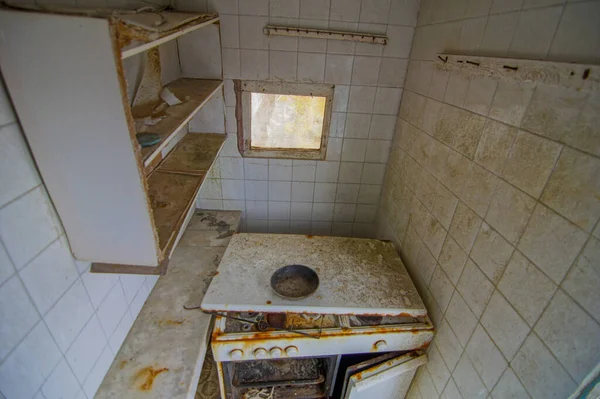 Egy Elhagyatott Ház Belseje Kanári Szigeteken Spanyolország — Stock Fotó