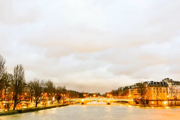 Imagen Una Hermosa Vista Panorámica Ciudad París —  Fotos de Stock