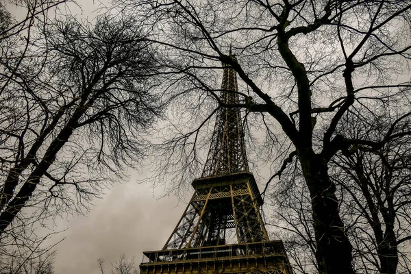 Imagen Una Hermosa Vista Panorámica Ciudad París — Foto de Stock