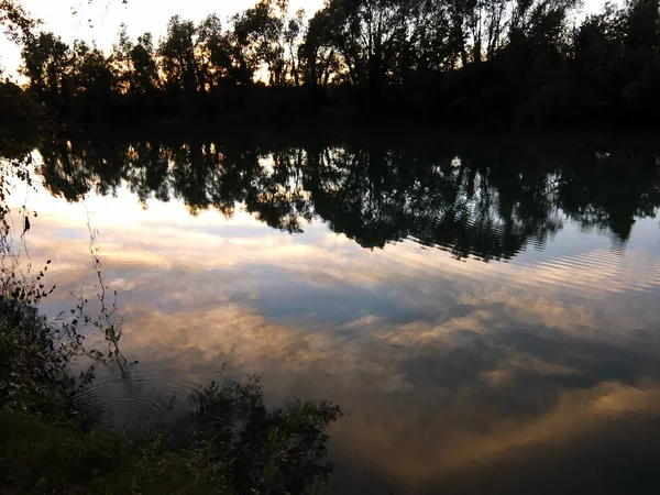 Foto Von Schönen Wilden Brenta Fluss Norditalien — Stockfoto
