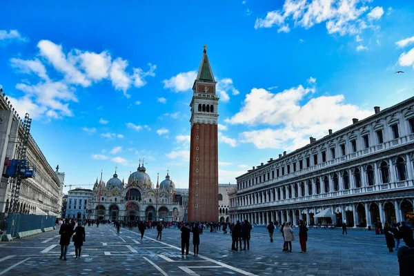 San Marco Náměstí Benátkách Fotografie Jako Pozadí Digitální Obraz — Stock fotografie