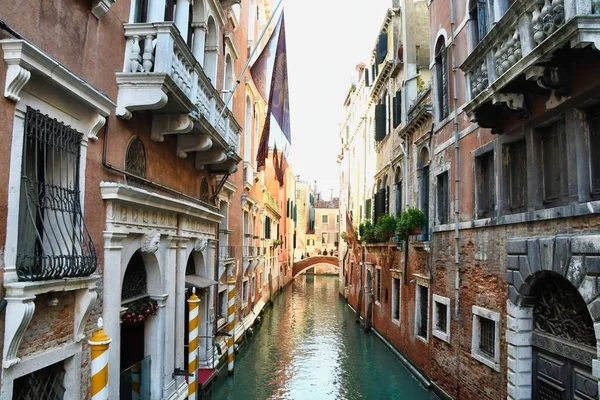 Velký Kanál Benátkách Foto Jako Pozadí — Stock fotografie