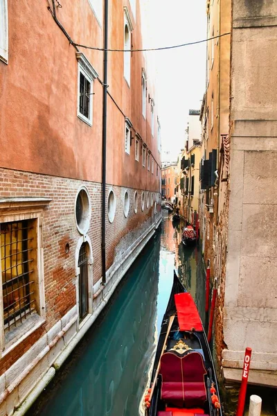 Canal Dans Venise Photo Comme Fond — Photo