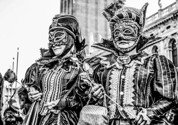 Carnaval Tradicional Máscara Venecia Con Decoración Colorida —  Fotos de Stock
