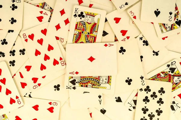 Poker Cards Texture Casino Cards Background — 스톡 사진