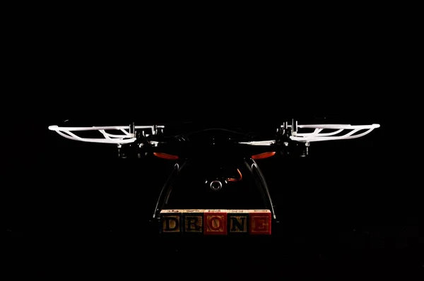 Modern Technology Copter closeup Aircraft Drone