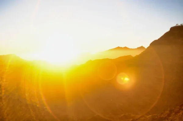 Красиве Сонце Небо Сонячні Промені — стокове фото