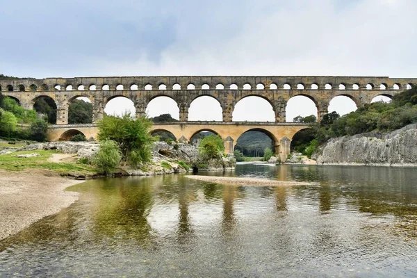 Pohled Starý Římský Akvadukt — Stock fotografie