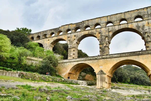 View Old Roman Aqueduct —  Fotos de Stock