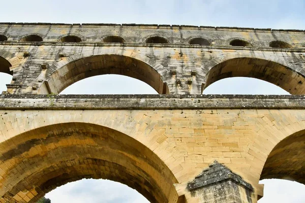 View Old Roman Aqueduct — Foto de Stock