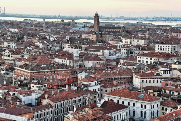 Aerial View City Venice Italy — стоковое фото