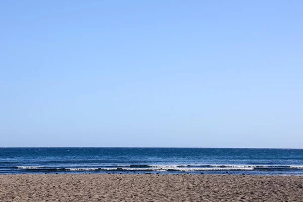 Coast Sea Blue Sky — Fotografia de Stock