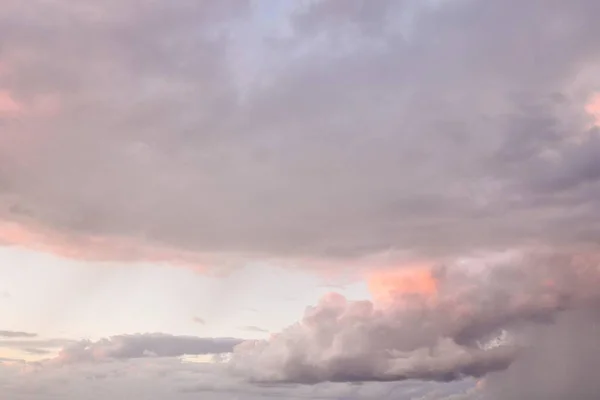 Prachtige Zonsondergang Hemel Met Wolken — Stockfoto