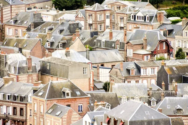 Falaise Amont Etretat City Normandië Frankrijk Europa — Stockfoto